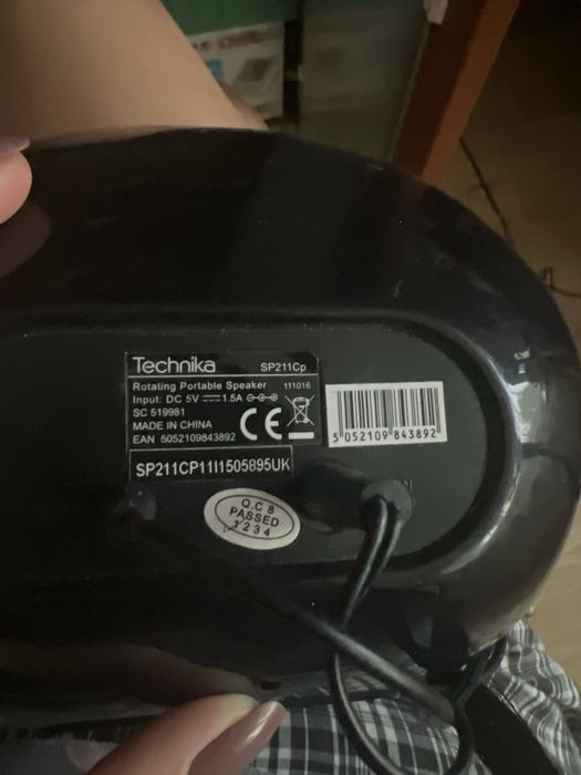 Портативна колонка Technika SP211CP для iPhone/iPod 4 та старіших моделей + блок живлення