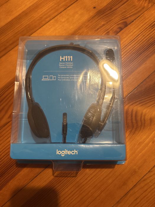 Sluchawki logitech h111 Nowe nie otwierane z mikrofonem