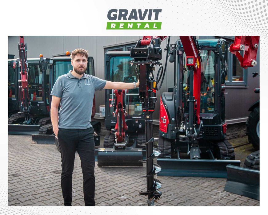 Wynajem, wypożyczenie koparek YANMAR 1,7 - 6 ton, do 5m gł. OD DEALERA