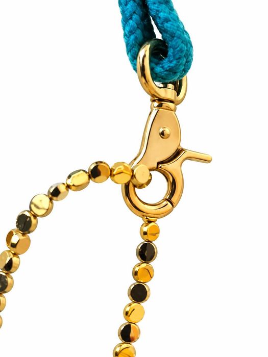 Bolsa Mala em CROCHE ARTESANAL - Azul Esverdeado - Singularmente bonita