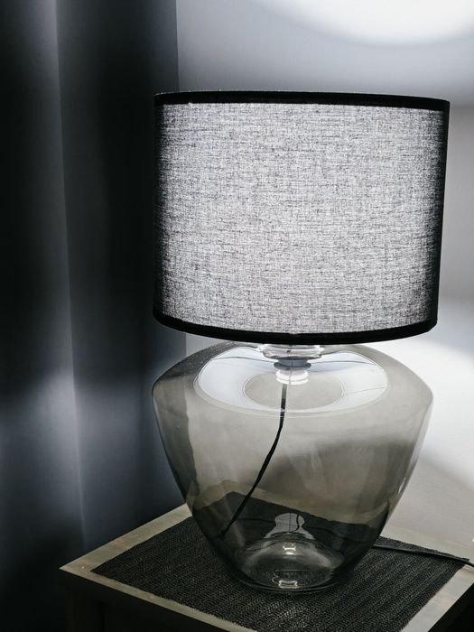 Lampa stołowa/nocna grafit