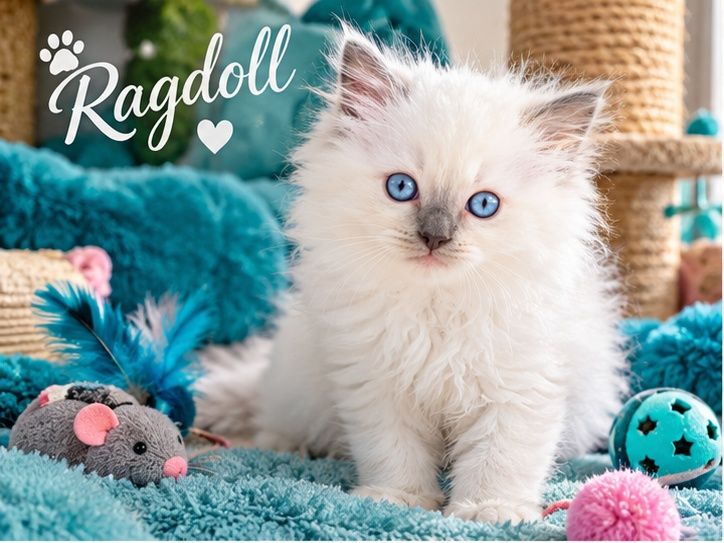Ragdoll kotek Odbiór kociąt badania, rodowód, 25.09.26 odbiór