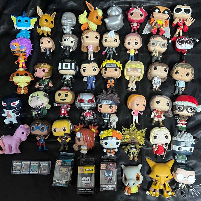 Funko Pop фігурки без коробок — Pokémon, DC, Marvel, The Office, Naruto