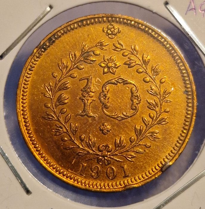 10 Reis 1901 Açores
