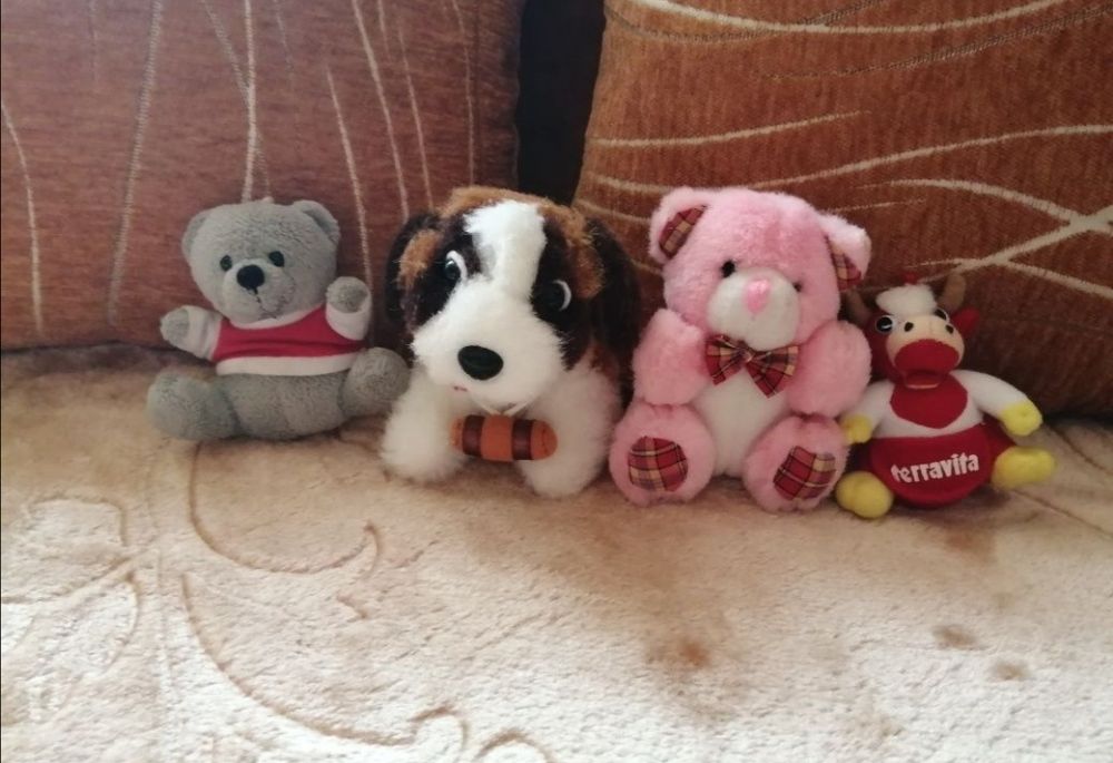 Zestaw Dwóch Misiów, Pieska Ratownika i Krówki mini wersja