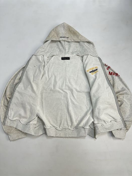 Худі ARMY Grailz project G/R худи серая зипка кофта сіра L M