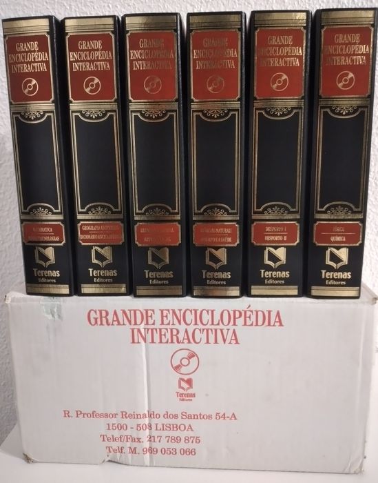 Grande enciclopédia interactiva - 12cd's em 6 estojos novos