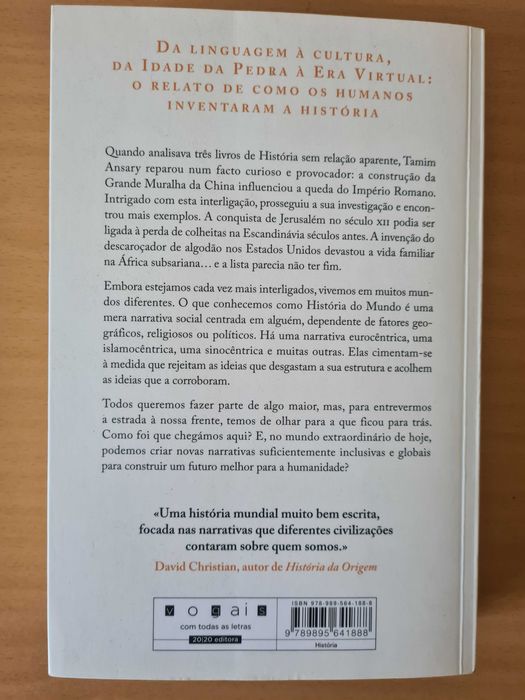 Livro "A Invenção do Passado" de Tamim Ansary