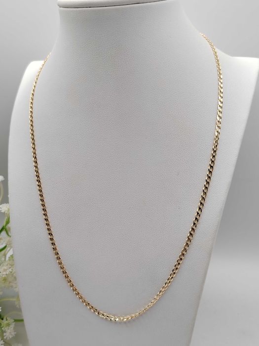 NOWY Złoty Łańcuszek Pancerka 45cm / Złoto 585