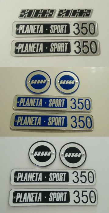 Емблема , Накладка , Шильдик .Иж планета спорт 350 . Наклейки .