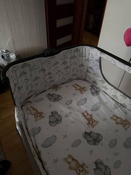 Łóżeczko niemowlęce dostawne, łóżko dostawka lionelo timon