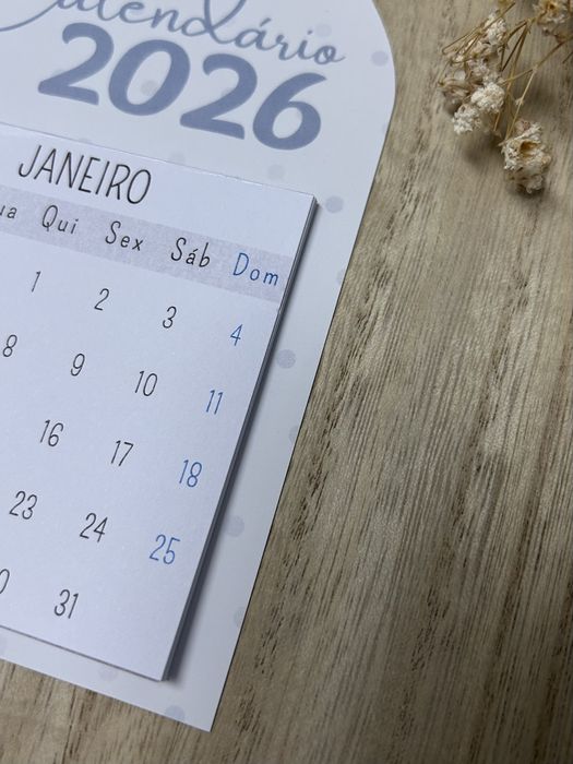 Calendário Magnético 2026