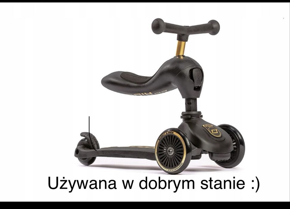 Scoot and ride  czarny 2w1 biegacz hulajnoga dla dziecka
