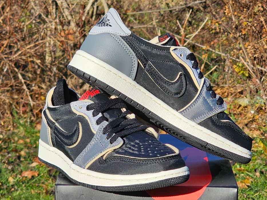 Męskie buty Jordan 1 low, nowe, rozmiar 38, czarne.