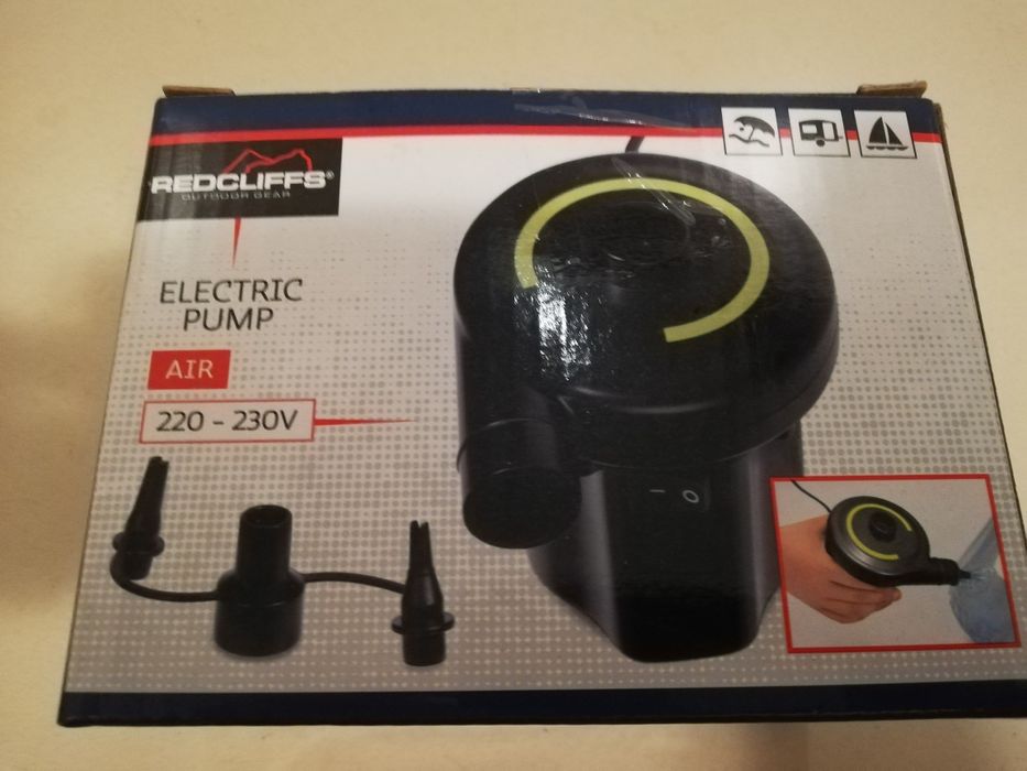 Pompka elektryczna nowa uniwersalna końcówki różne mocna pompka