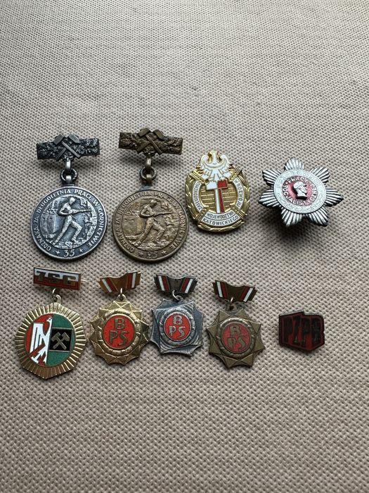 Zestaw Odznak Górniczych PRL