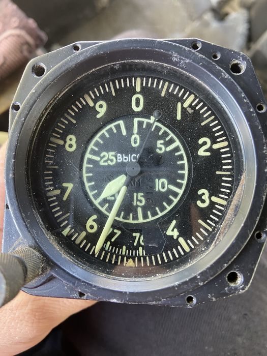 Авіаційний висотомір ВД-25 СРСР (барометричний альтиметр), РОБОЧИЙ