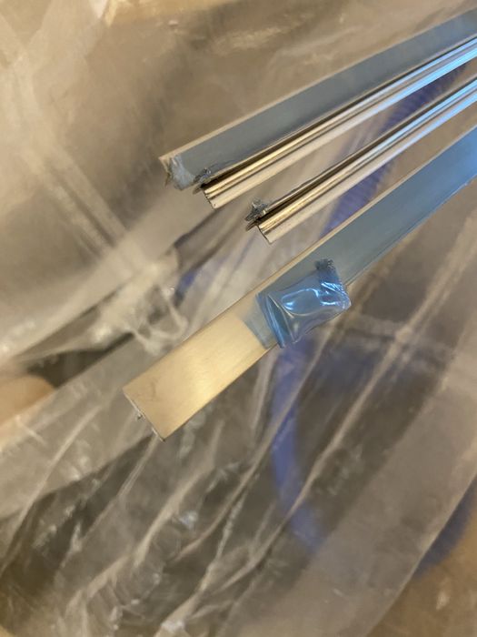 Perfil transição "T" pavimentos - Schlüter - aço inox escovado