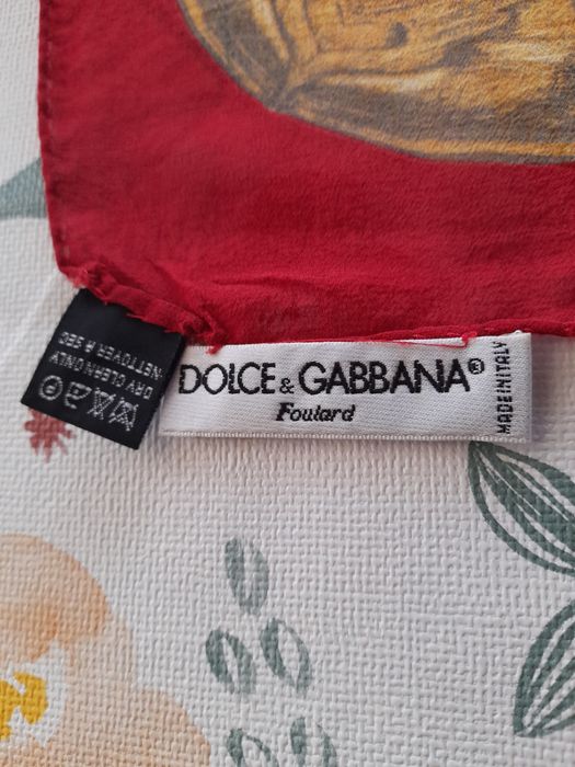 Lenço seda dolce e gabbana