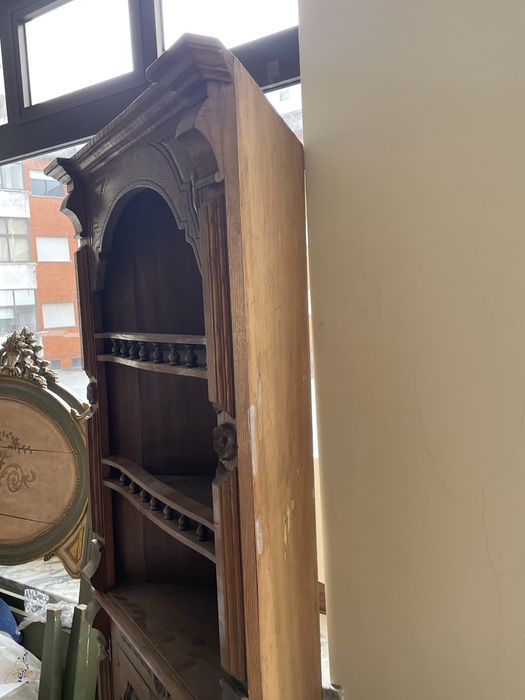 Armario/ estante de canto madeira maciça