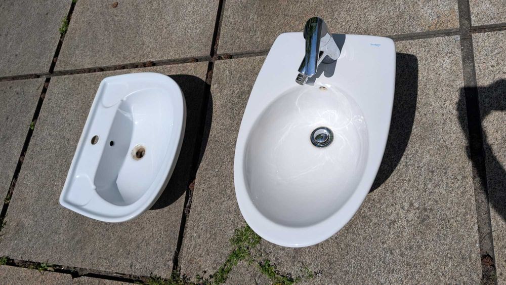 Lote de Lavatório e misturadora de banheira