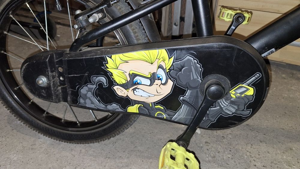 Rowerek Dzieciecy 16 cali Btwin 500 DARK HERO! Po serwisie!