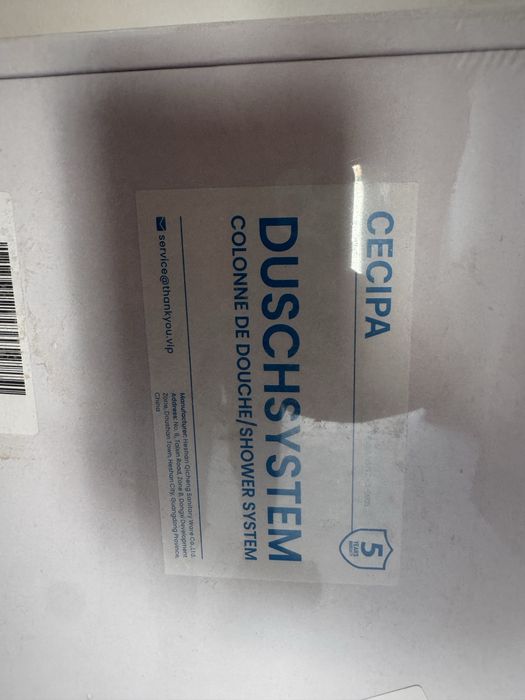 Sistema de Duche Cecipa Max Preto