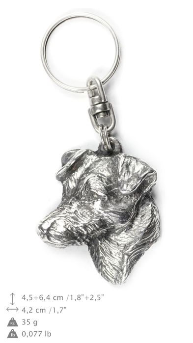 Jack Russell Terrier brelok do kluczy posrebrzany Art-Dog