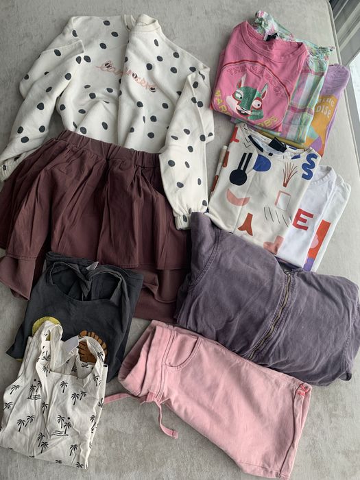 Paka ubrań 128/134 dla dziewczynki Zara, Marc Jacobs, Booso, Papu, HM