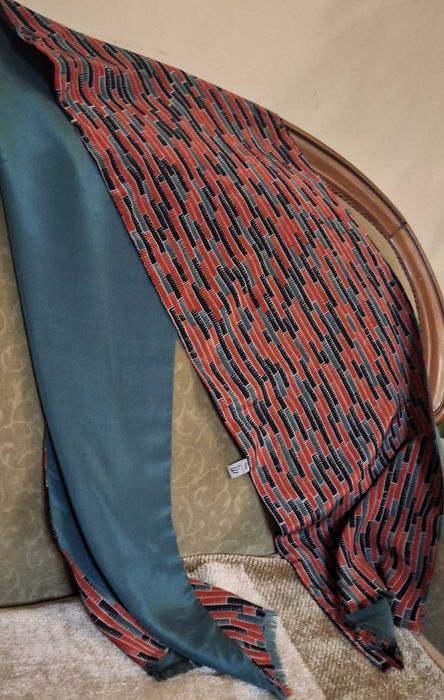 Jedwabny szal męski MIlanówek vintage