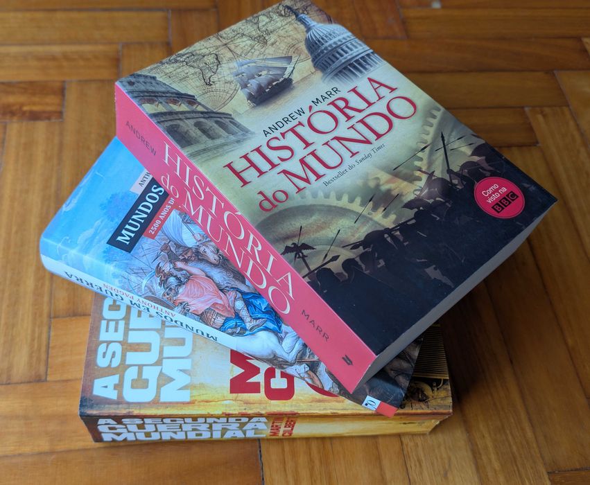3 Livros de História (Segunda Guerra Mundial, História do Mundo