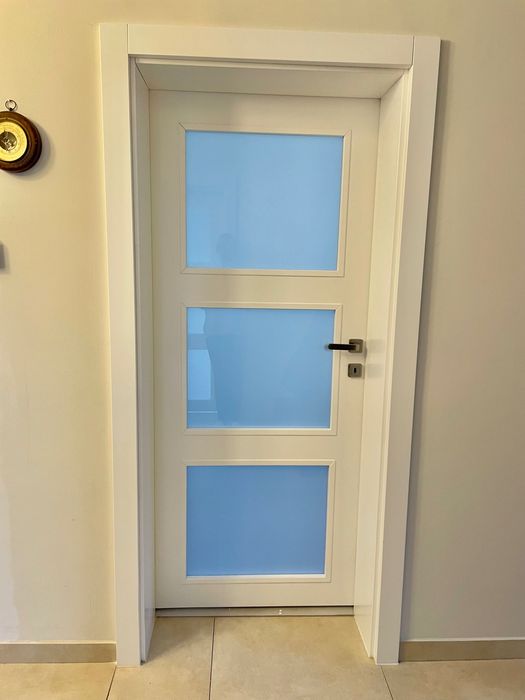 Drzwi wewnętrzne przeszklone prawostronne pokojowe zamówienie RĘKOJMIA