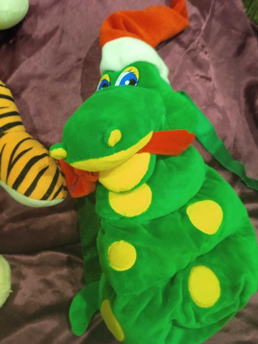 мягкие детские игрушки  с рюкзаком недорого игрушка подушка