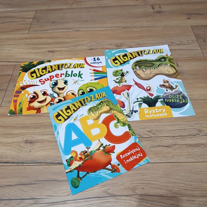 Kolorowanki książeczki dla dzieci Gigantozaur