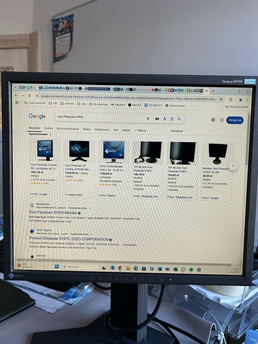 Eizo Flex Scan S1910 profesjonalny monitor 19 cali