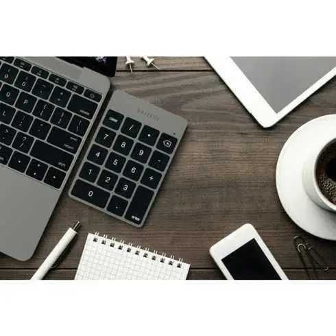 Teclado PARA  Macbook SATECHI Aluminum Slim (Bluetooth-Numérico)