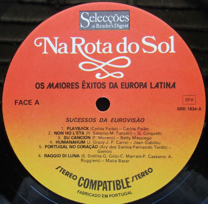 Sucessos da Eurovisão - - - - - Vários  - - - - - LP
