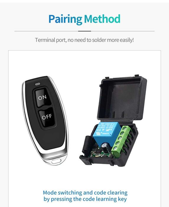 Пульт керування 433 МГц бездротова кнопка , реле