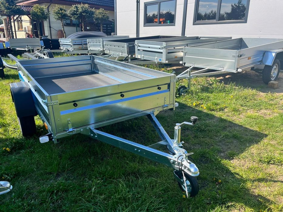 Faro Przyczepa PONDUS 236x125 burty, LEKKA 750kg, DUŻY WYBÓR  Przyczepy lekkie, jedno i dwuosiowe, towarowe, podłodziowe