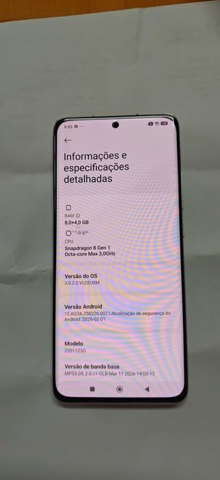 Xiaomi 12 como novo se encontrar 1 risco ofereço o tlm