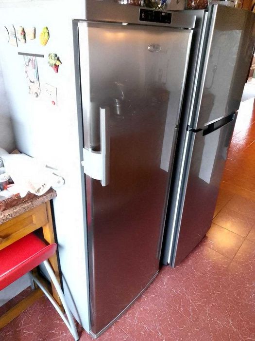 Frigorífico Whirlpool (cinzento prateado) 6th Sense (usado)