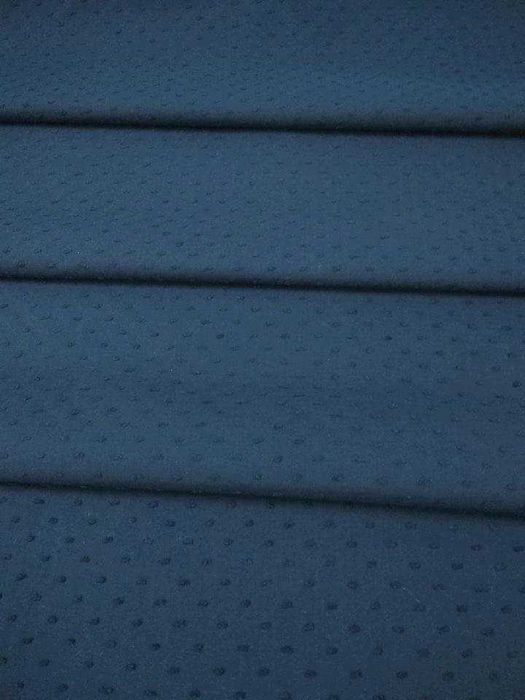 Granatowa bawełna Plumeti odzież ozdoby bluzki