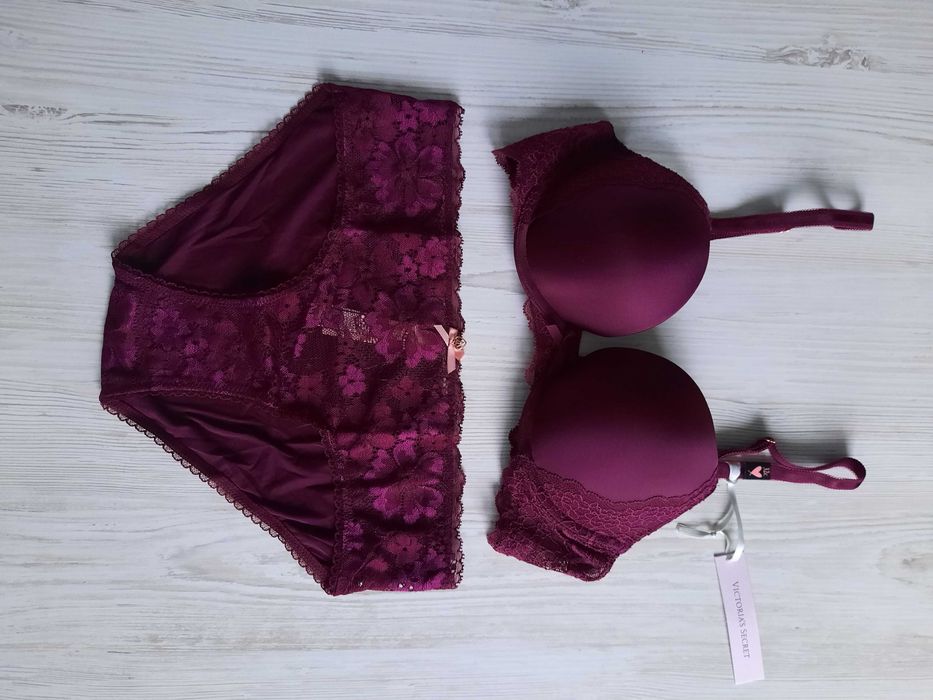 Комплект белья стразы с камнями Victoria's secret пуш-ап bombshell 70А