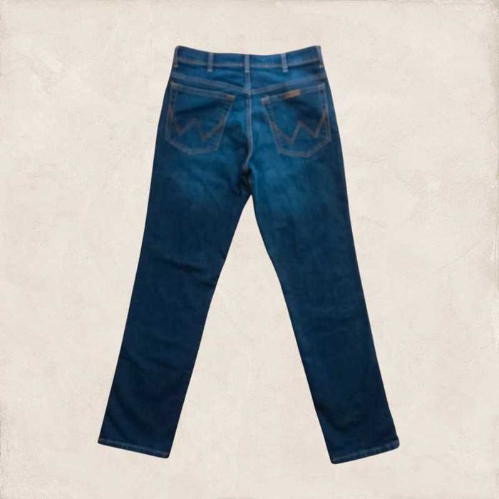 Wrangler regular fit granatowe jeansy 3232