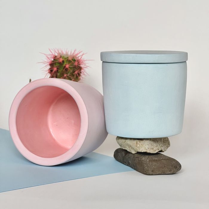 Кашпо для свічок, гіпсові кашпо