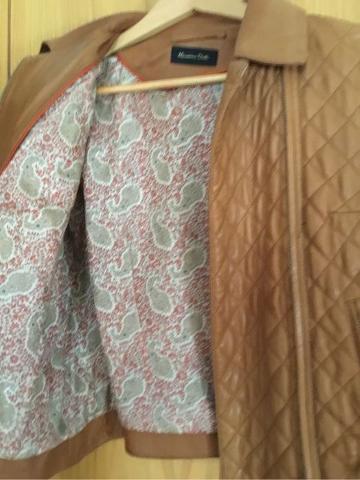 Blusão cabedal Cortefiel