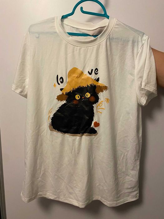 Koszulka z nadrukiem kotka
