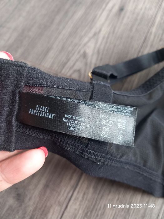 Stanik piękne koronkowe cętki 80E limited