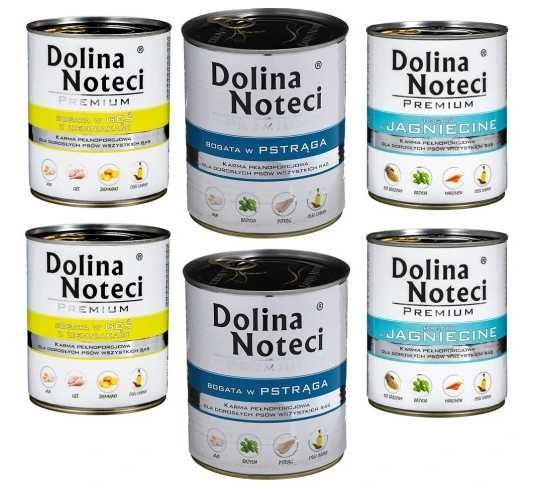 Dolina Noteci 3 smaki  - mokra karma dla psa - 4,8kg.