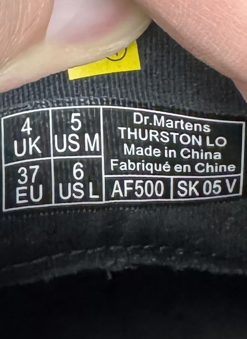 Dr. Martens туфли кроссовки 37 размер кожаные черные